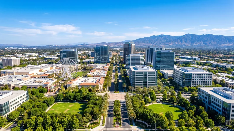 Irvine, on a clear morning.