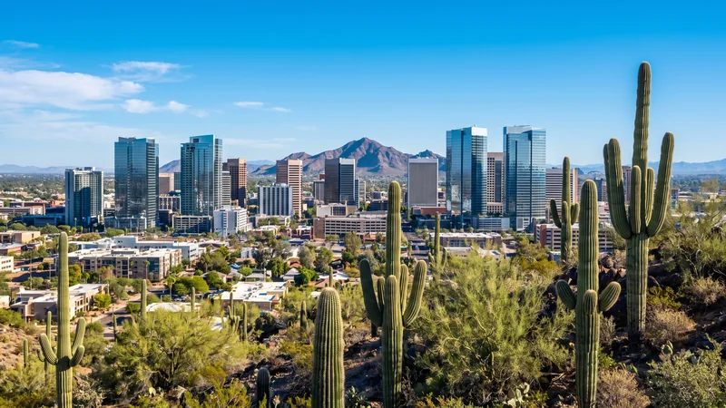 Phoenix metro, on a clear morning.